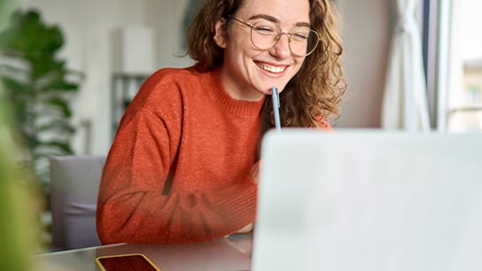 people-home-office-smiling-virtual-meeting-text-image-16-9