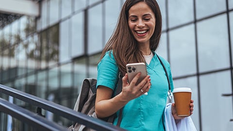 people-phone-nurse-outside-2-col-content