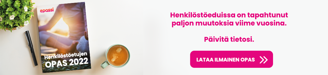 40-sivuisella henkilöstöetujen käsikirjalla päivität tietämyksesi ajan tasalle.
