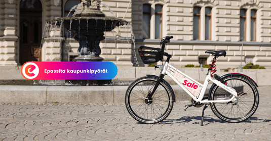 Uutta: Epassita Tampereen kaupunkipyörämaksut.
