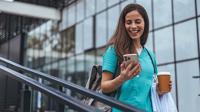 people-phone-nurse-outside-testimonial