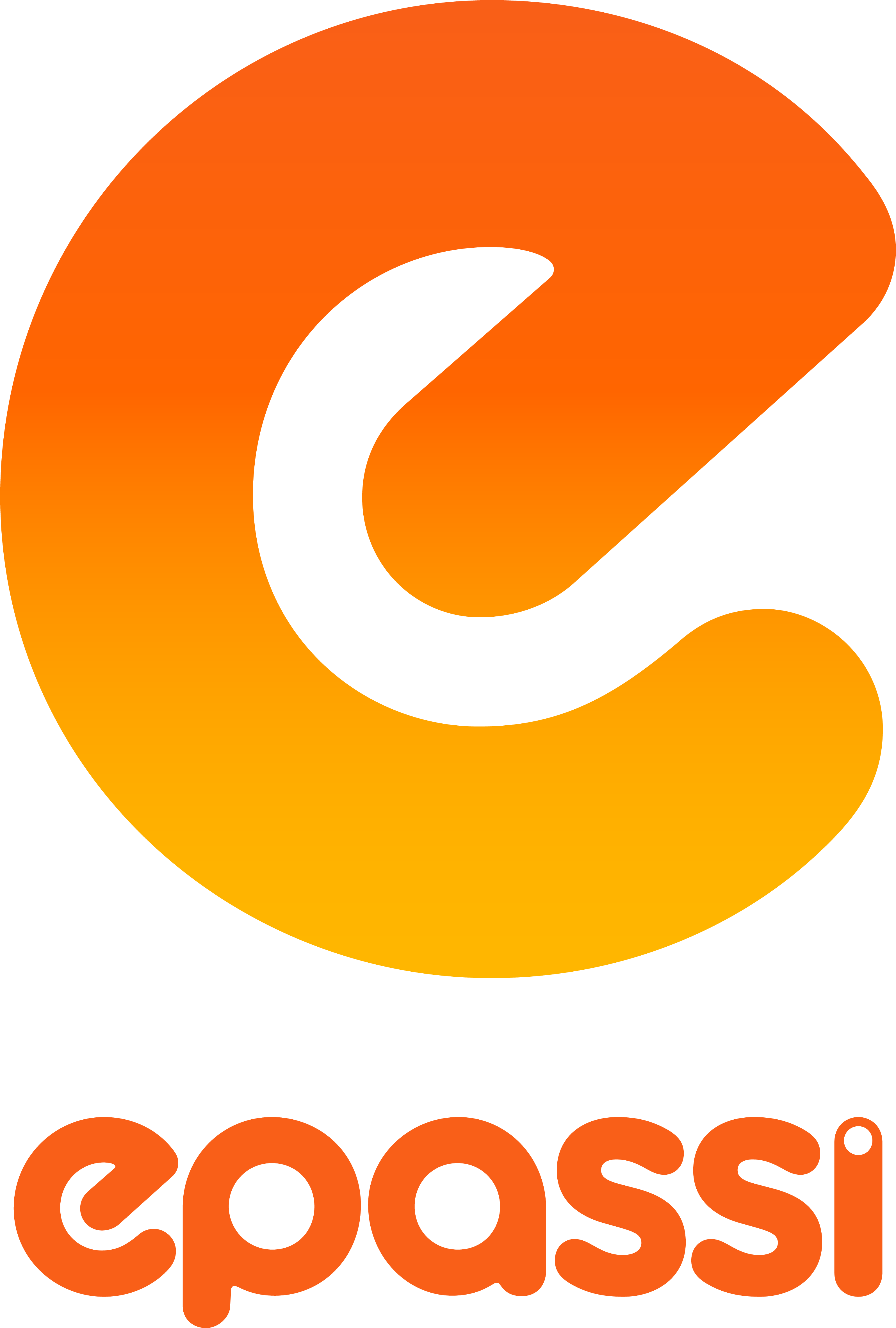 Oranssi liukuvärilogo (toissijainen)