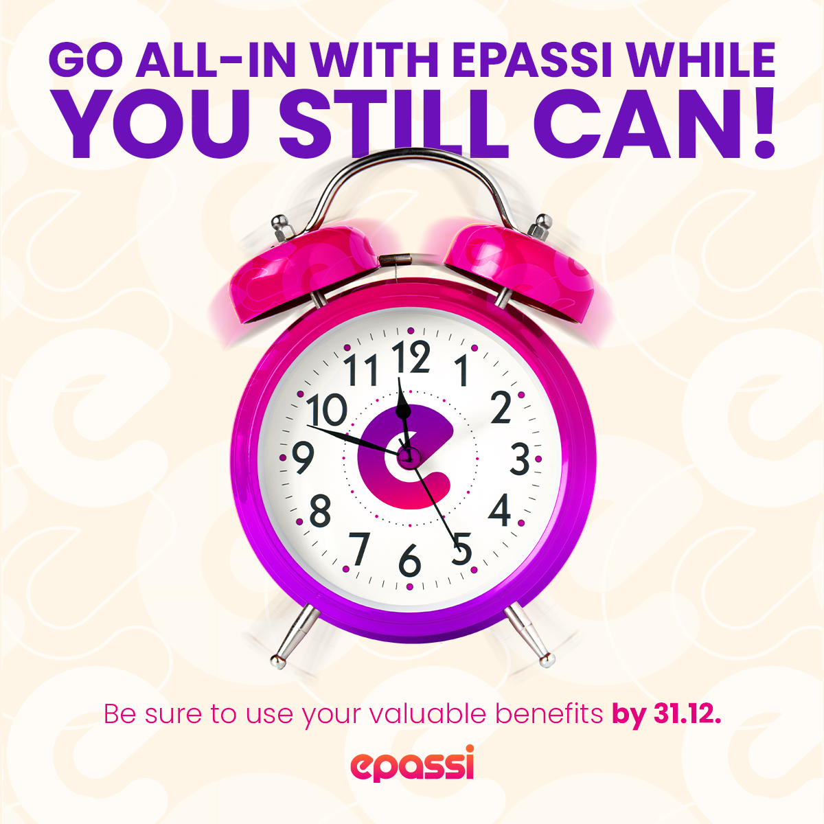 Go all-in with Epassi while you still can!