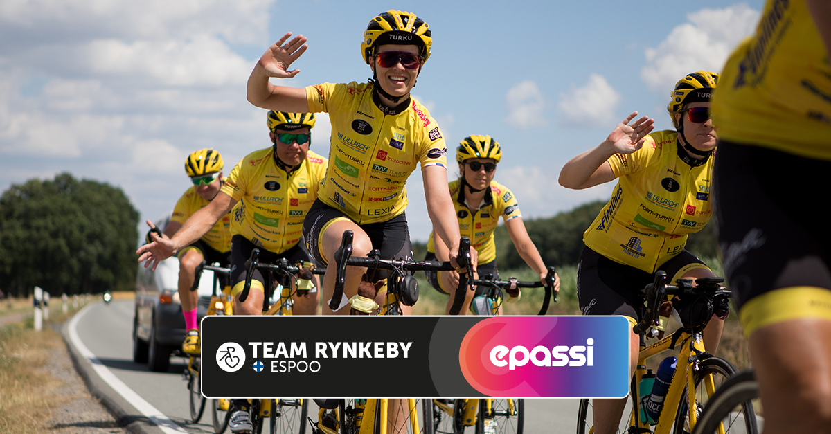 Pyöräilytapahtuma vakavasti sairaiden lasten hyväksi – Team Rynkeby Espoo lähtee matkaan Epassin tukemana.
